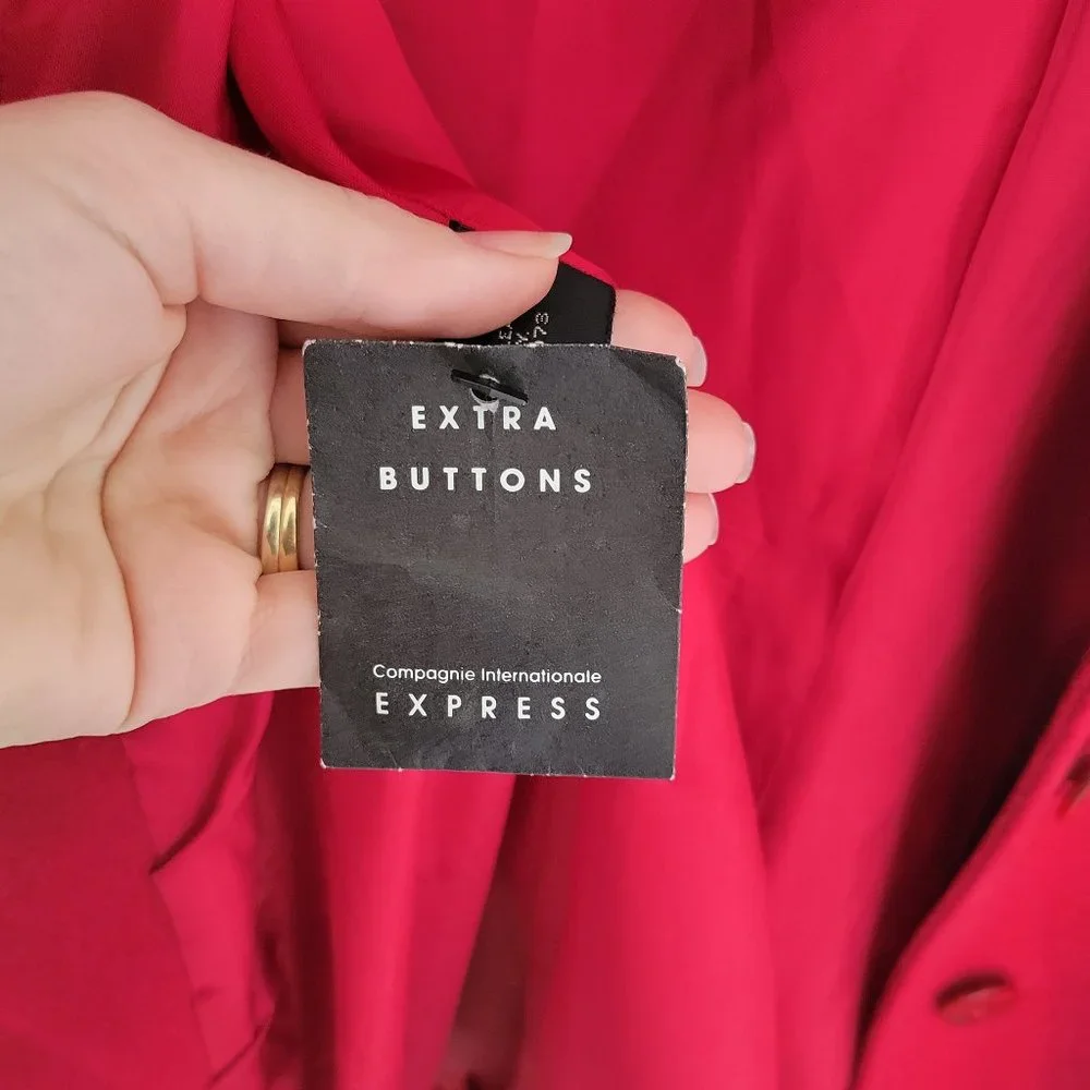 Express Red wool / nylon / cashmere jacket - Picture 10 of 14